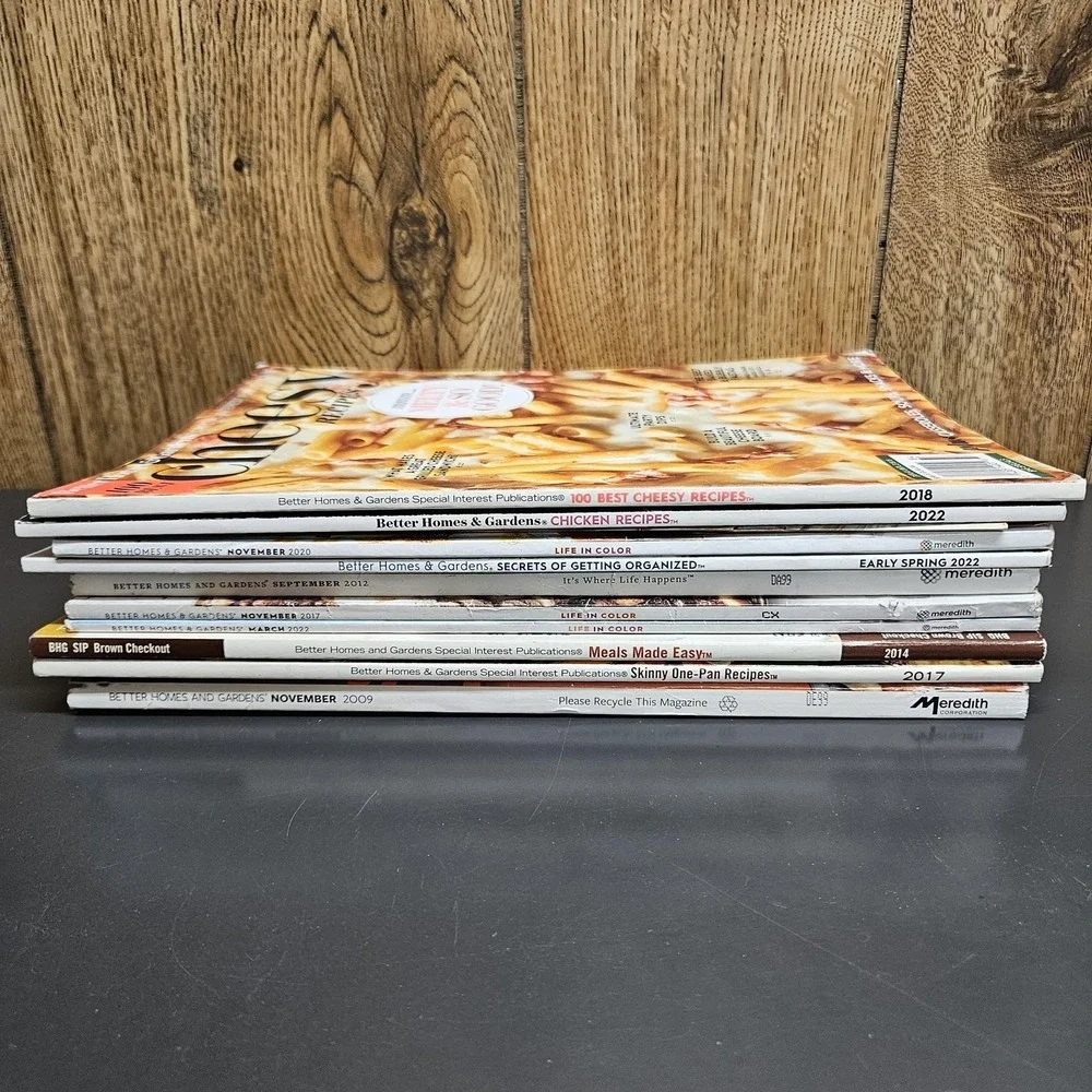 Better Homes & Gardens‎ Recipe & Organizing Magazine Lot 2009-2022 Softcover